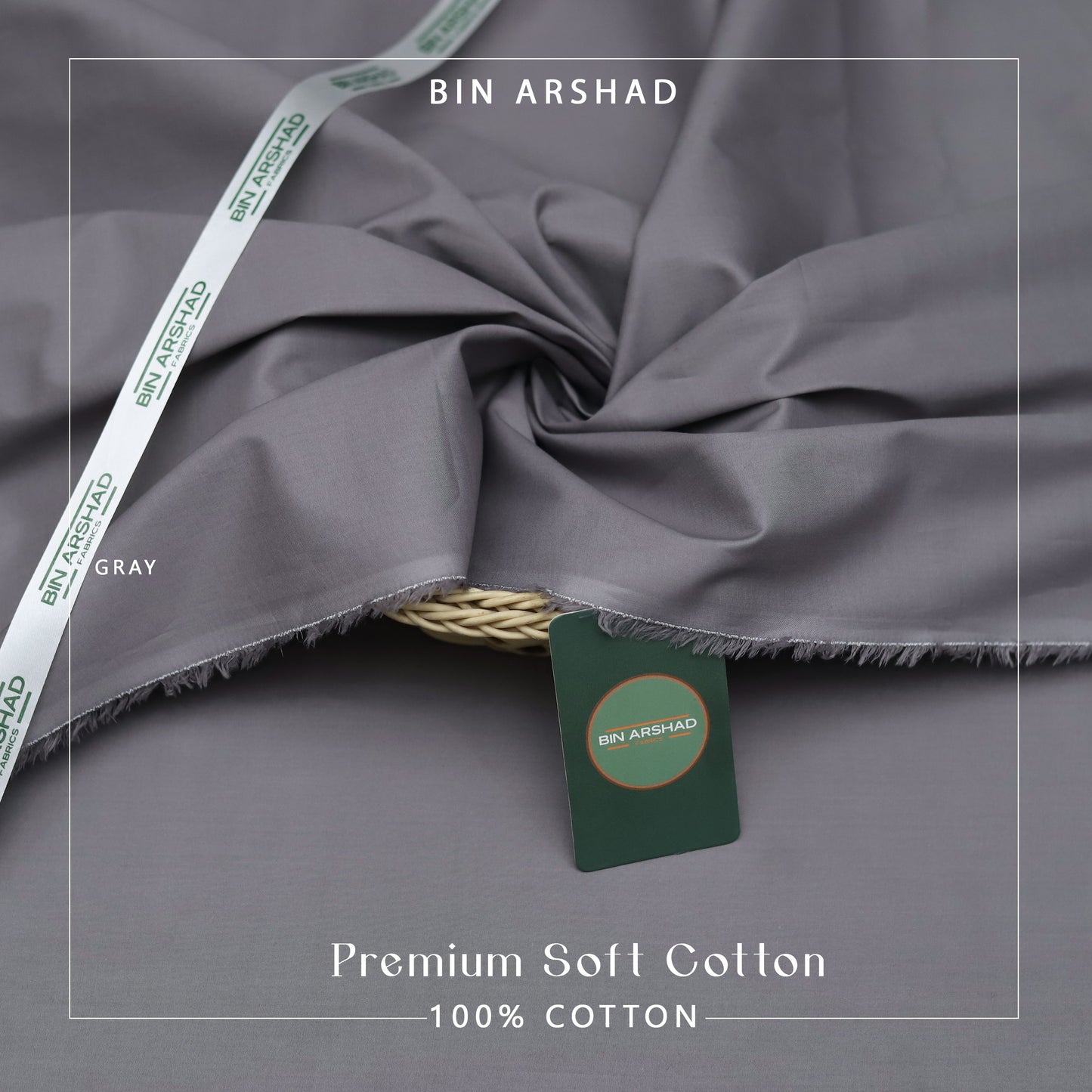 Premium-Men's Cotton - Grey