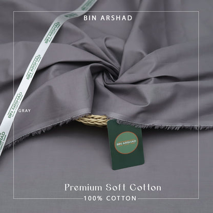 Premium-Men's Cotton - Grey