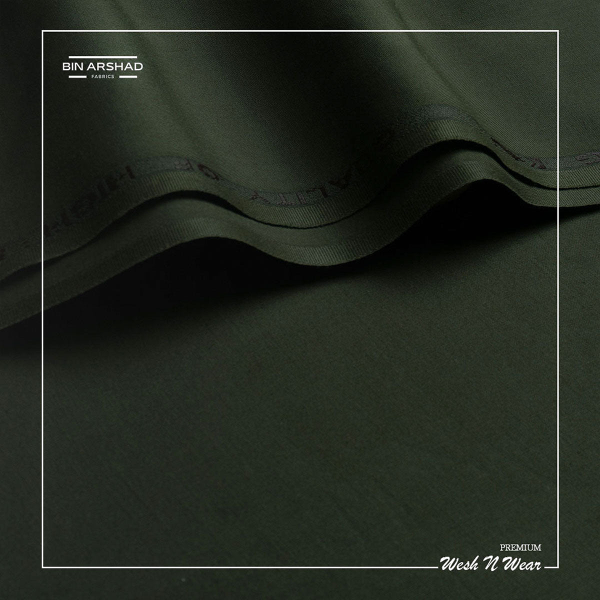 Dark Green Colour - Wash N Wear