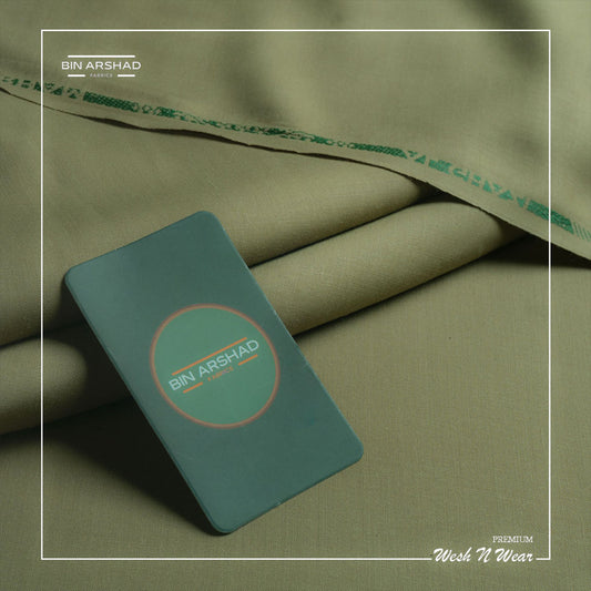 Light Olive Green Colour - Wash N Wear