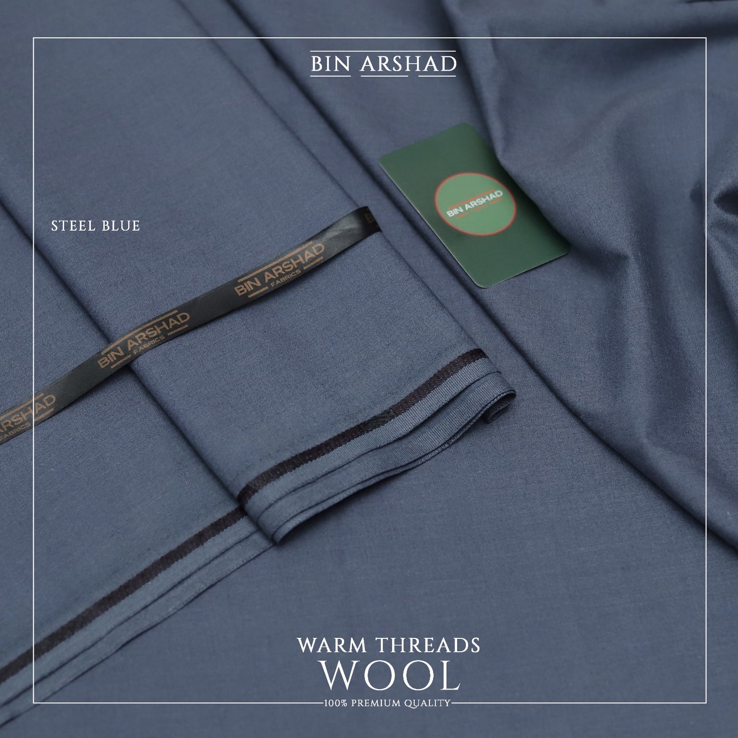 Premium Quality Wool | Steel Blue