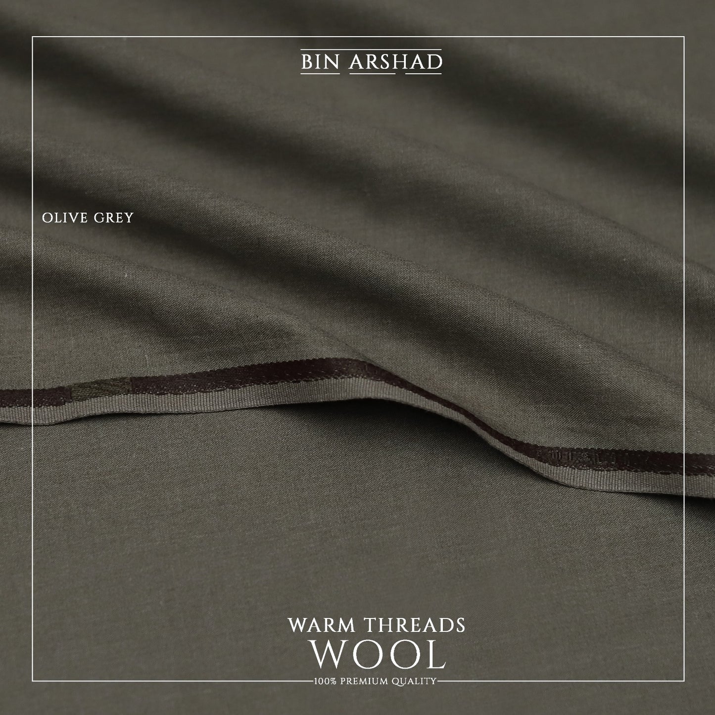 Premium Quality Wool | Olive Grey