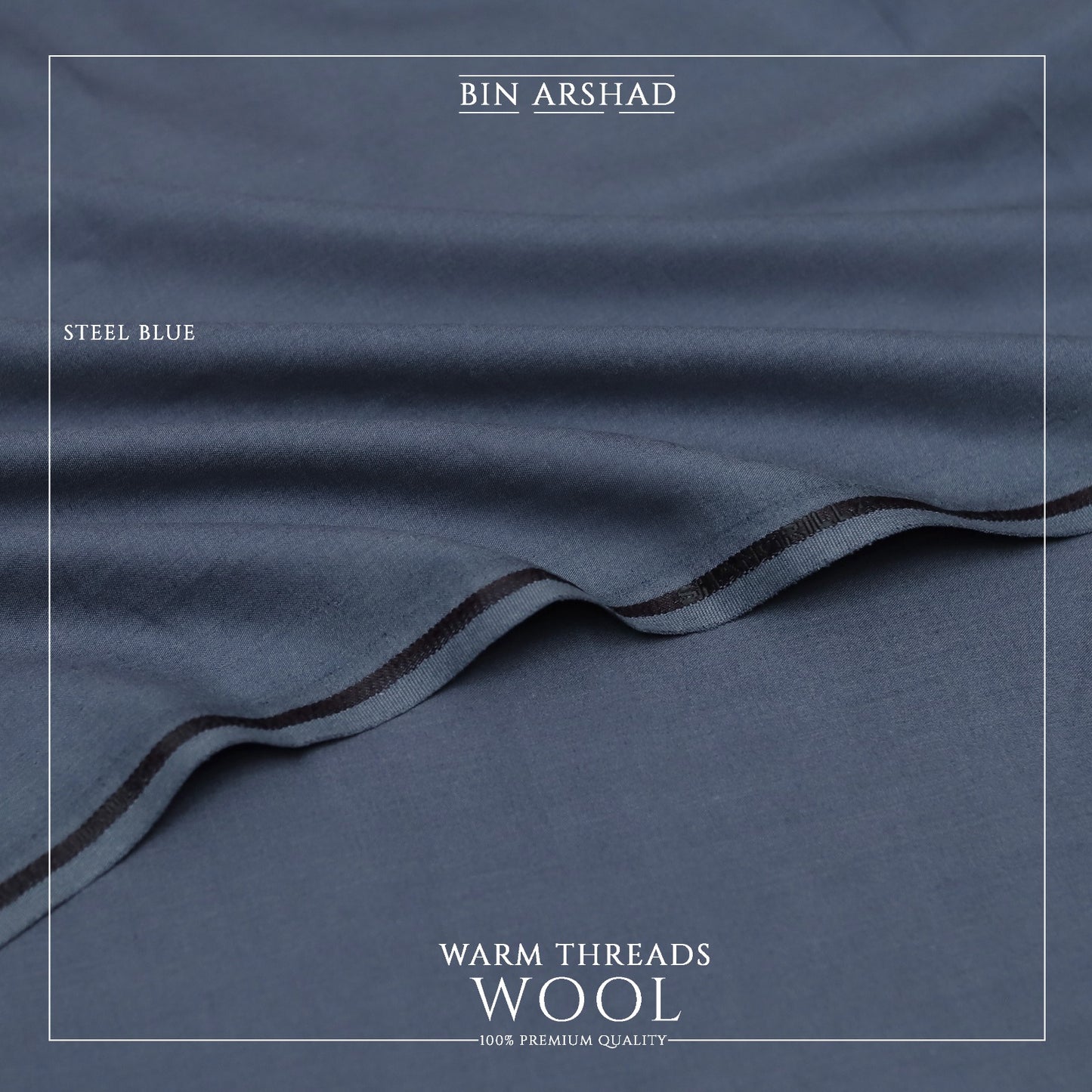 Premium Quality Wool | Steel Blue
